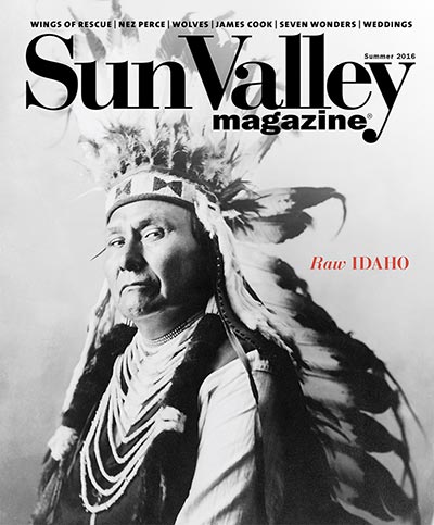 Sun Valley Magazine Raw Idaho Native American Headdress Cover