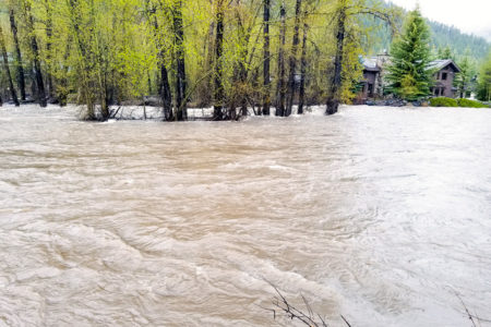 Flooded Big Wood River