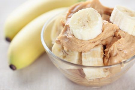 Peanut butter and bananas
