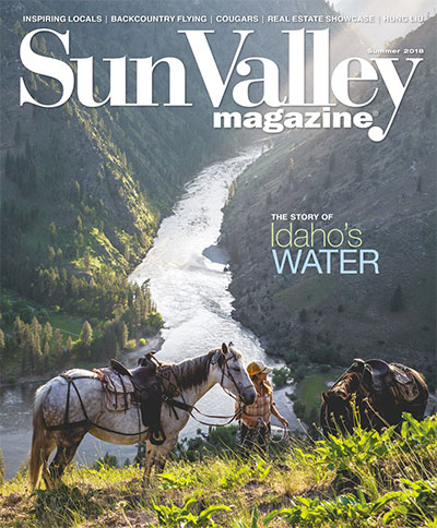 Sun Valley Magazine Horses Along River Cover