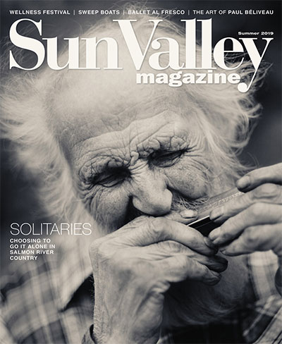 Sun Valley Magazine Solitaries Old Man with Harmonica Cover