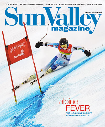 Sun Valley Magazine Downhill ski racer cover