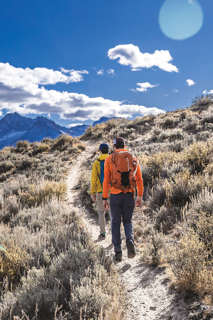 Hiking in Stanley, Idaho.
